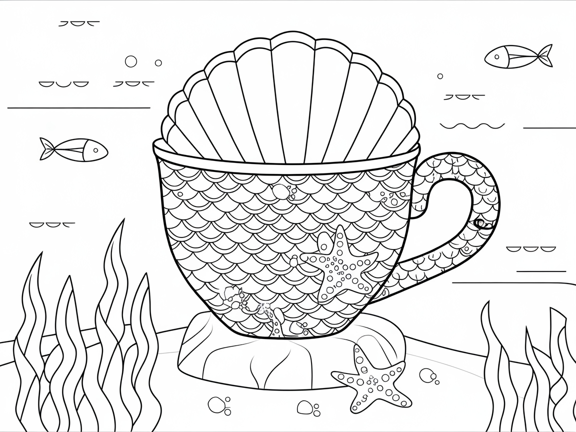 Under the Sea with This Nautical Boba Mug