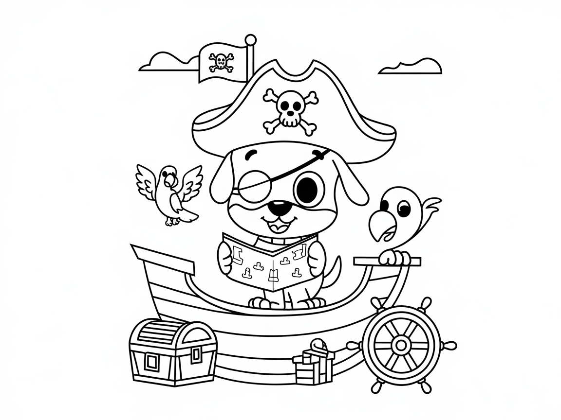 Sail Away with This Playful Pirate Pup Adventure!