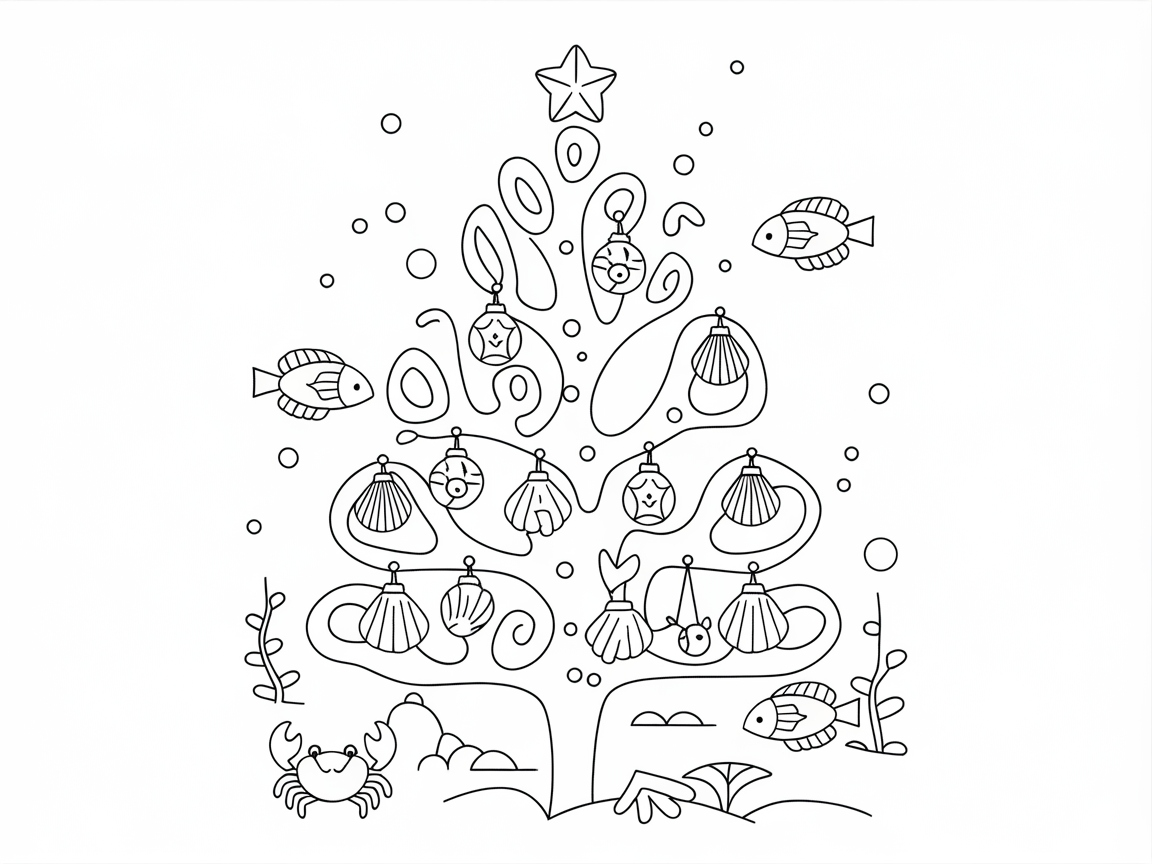 Dive Into This Underwater Christmas Tree Scene