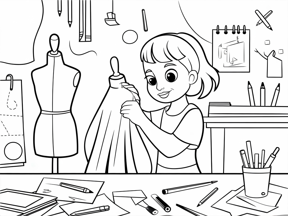 Unleash Creativity with This Aspiring Fashion Designer Page