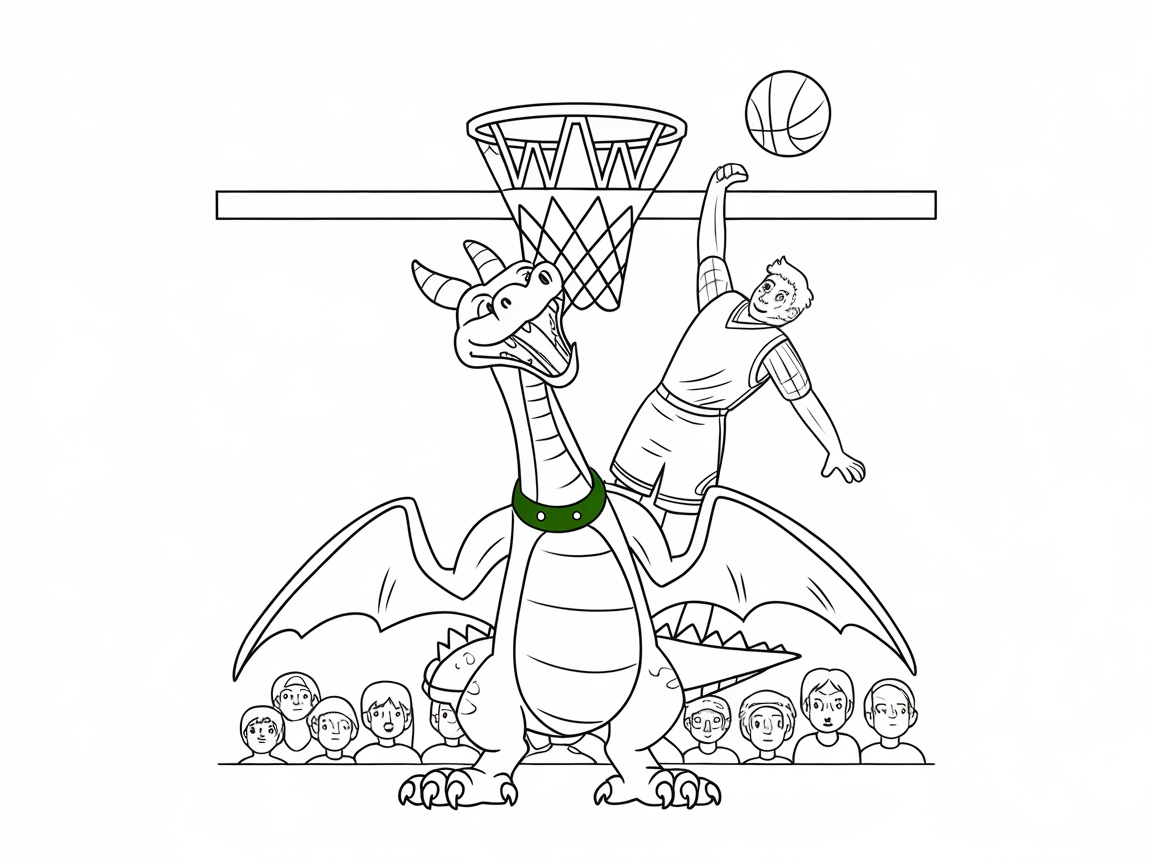 Giant Dragon Dunk: Fantasy Basketball Showdown