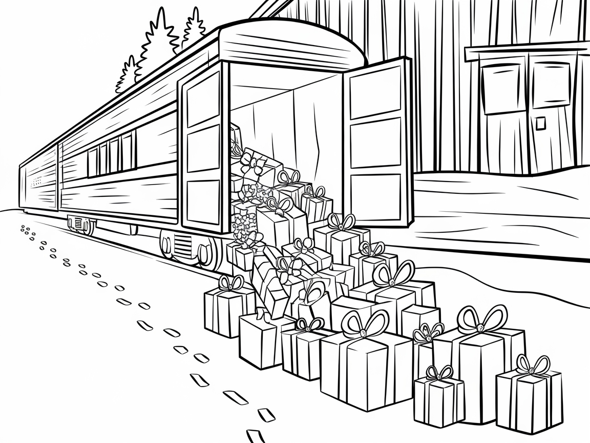 Gift-Filled Train Car Adventure