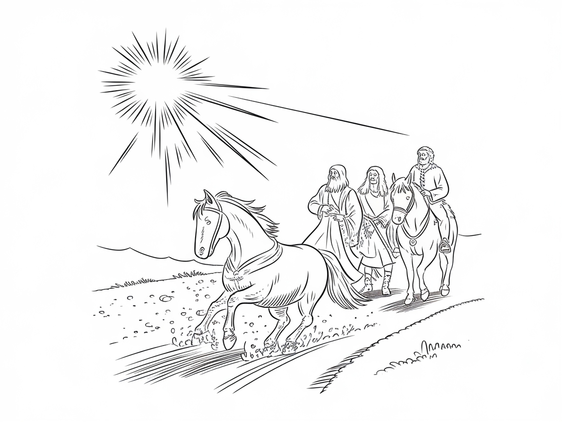 Journey of the Wise Men Under the Guiding Star