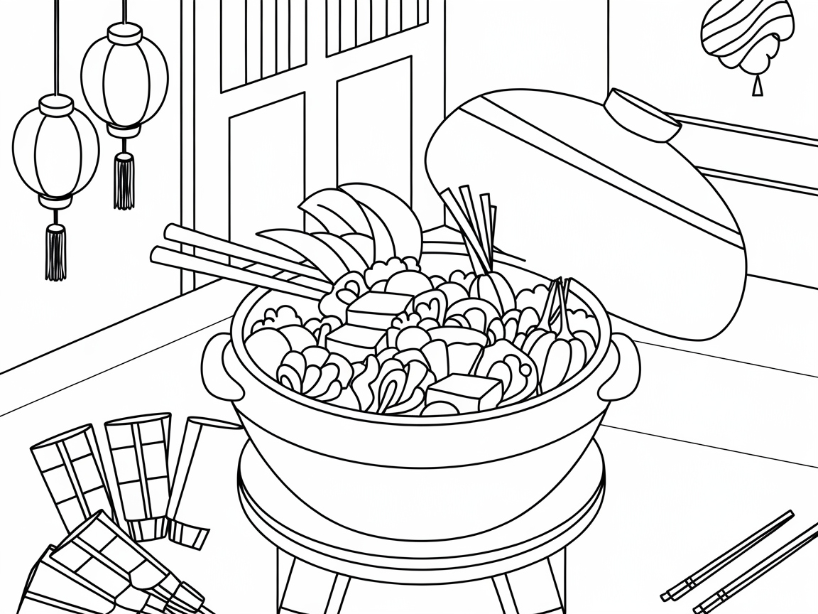 Warm Up with This Hot Pot Coloring Adventure