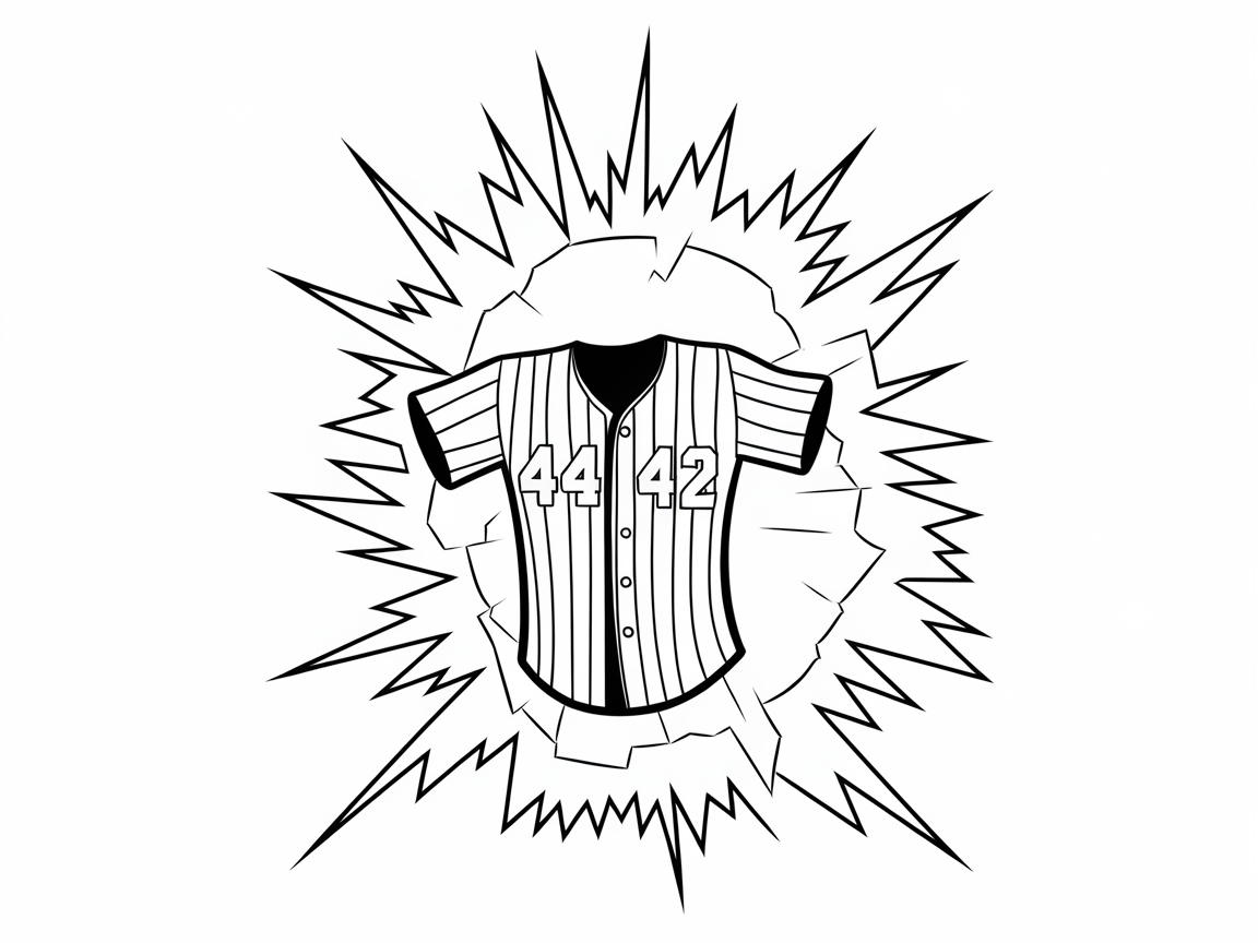 Electrifying Baseball Jersey with a Burst of Energy