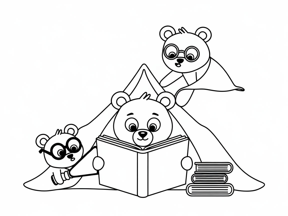 Discover Adventure in This Cozy Reading Tent with Bear Friends