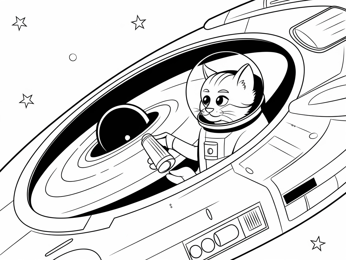 Zoom Through the Galaxy with a Spacefaring Cat