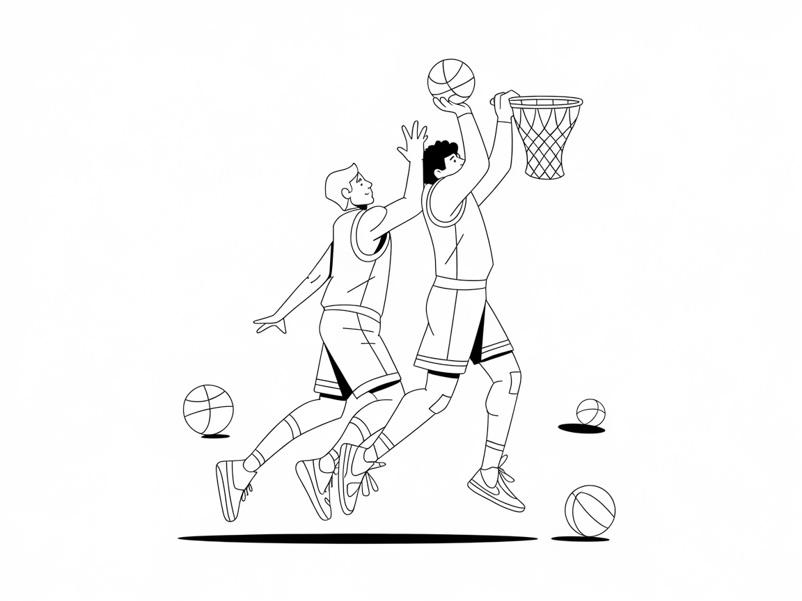 Double Dunk Delight on the Court