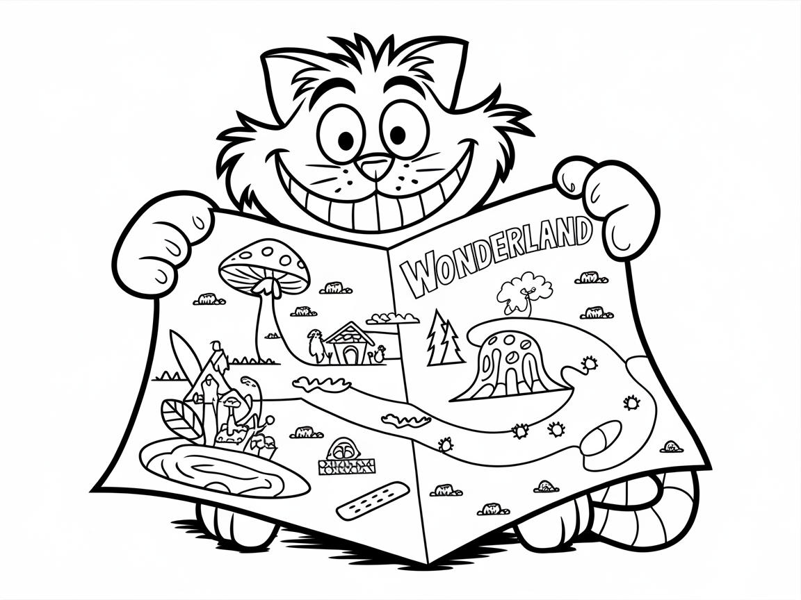Explore Wonderland with the Cheshire Cat