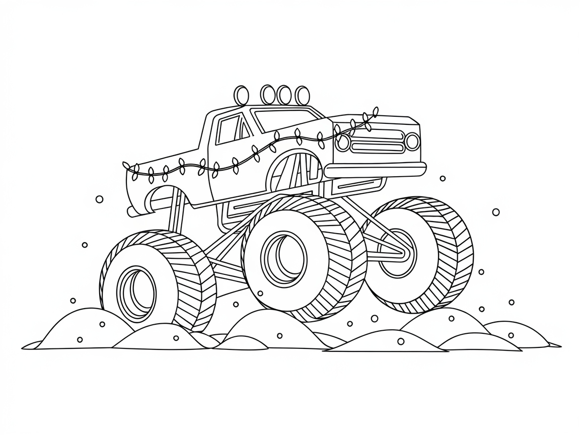 Monster Truck Madness in the Snow