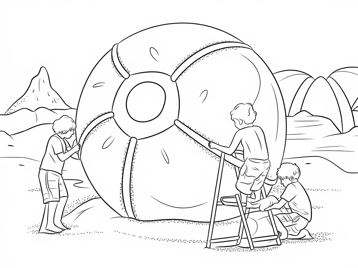 Giant Beach Ball Adventure with Creative Kids