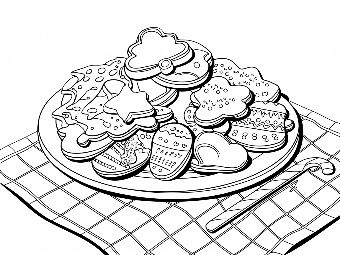 Explore a Festive Feast with These Decorative Cookies