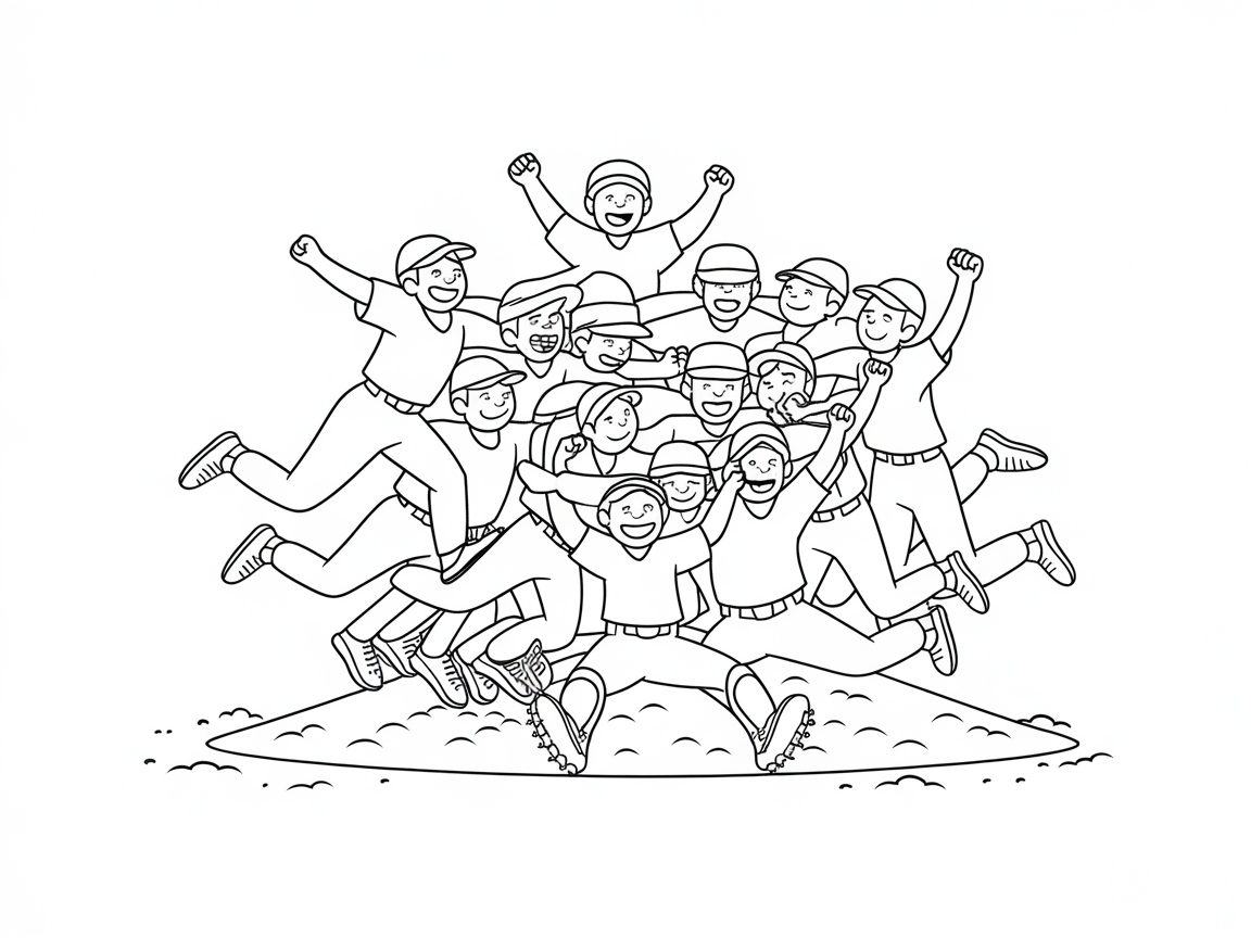 Celebrate Victory with This Team Pile-Up