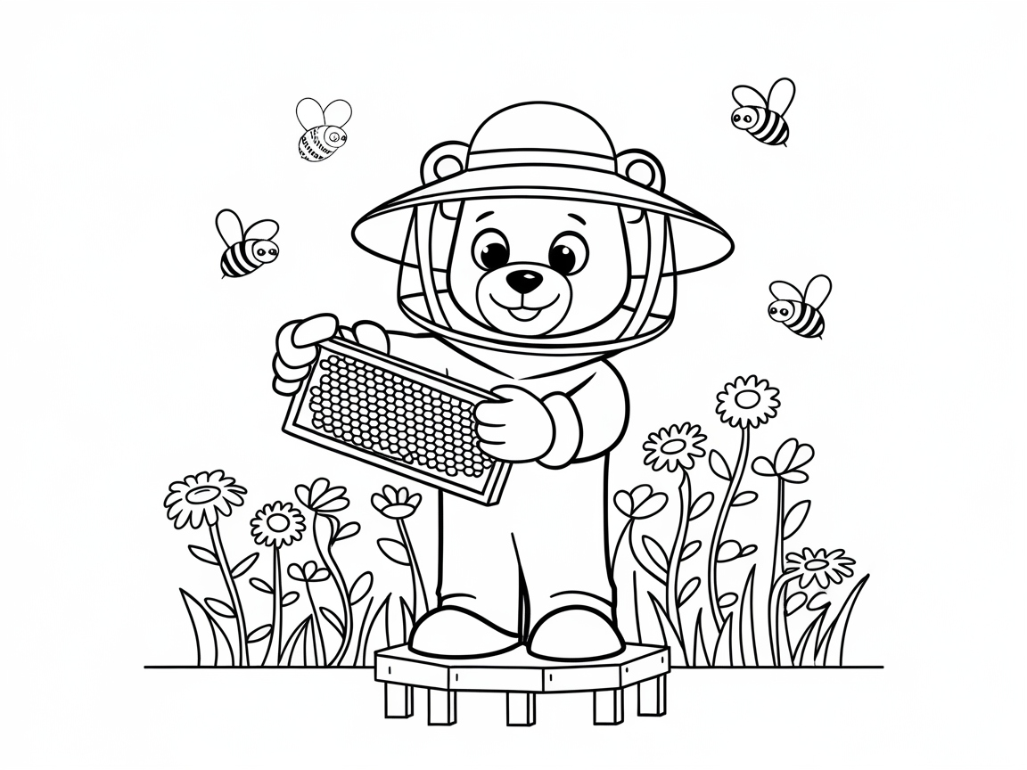 Beekeeper Bear and Busy Bees Adventure