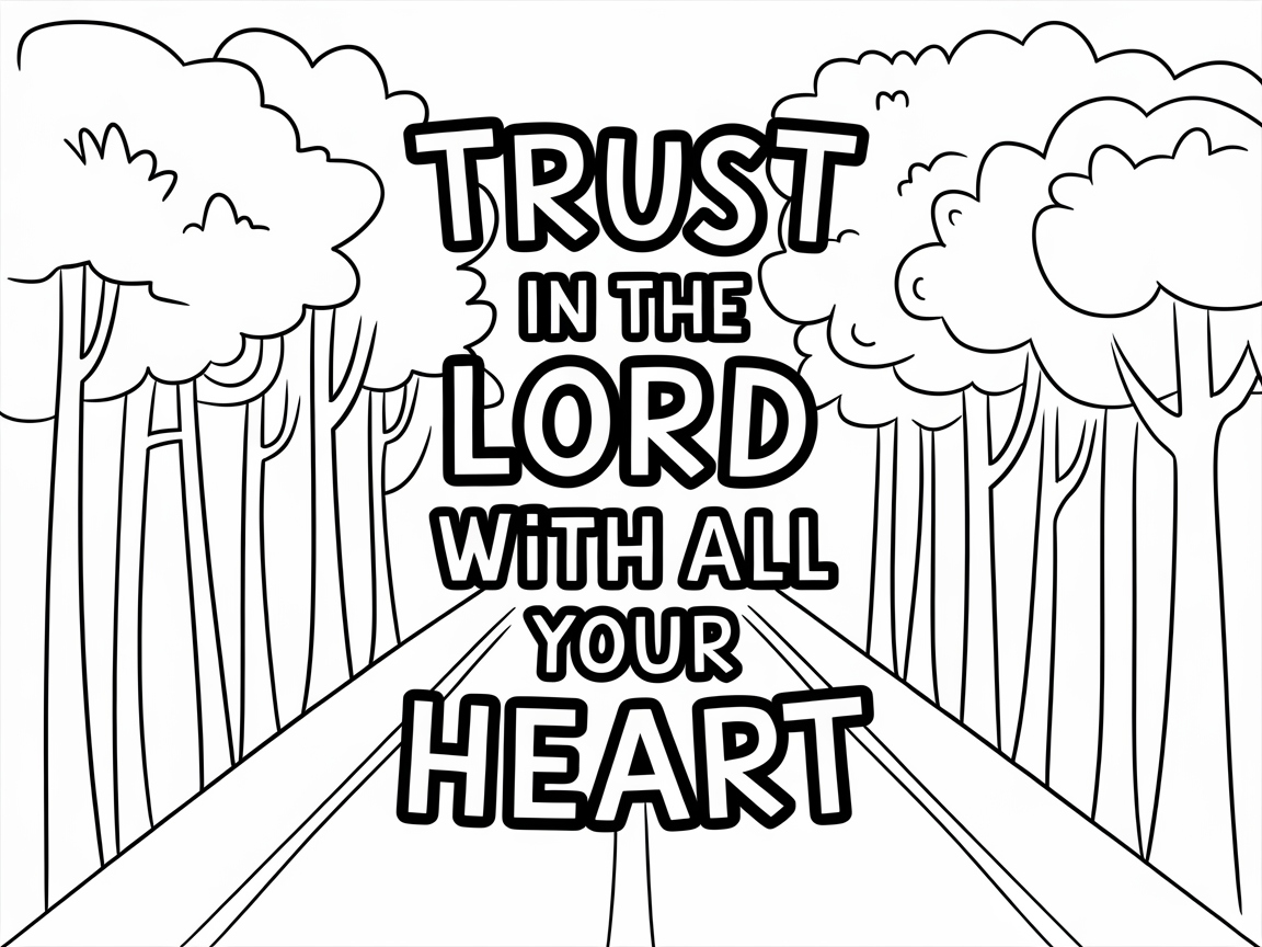 Walk of Faith: A Serene Coloring Journey