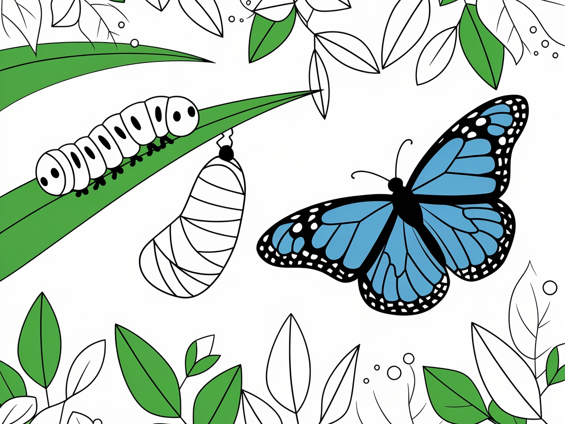Metamorphosis Magic: Caterpillar to Butterfly
