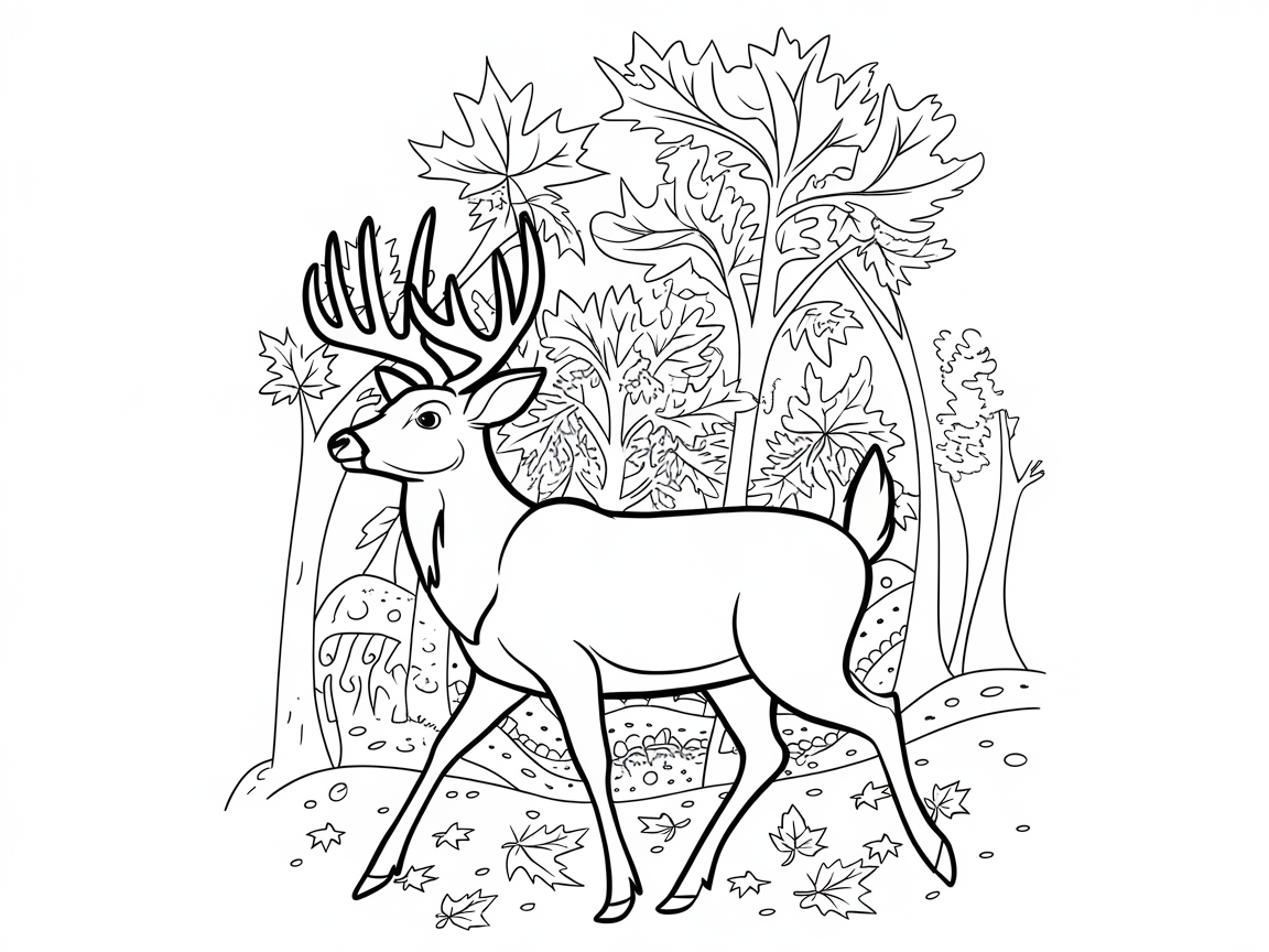 Forest Stroll with a Noble Buck