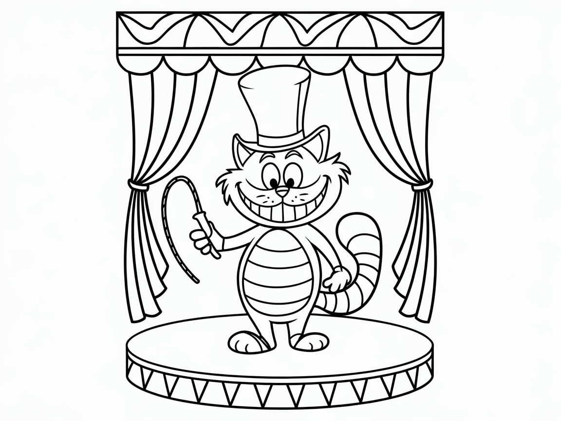 Ringmaster Cheshire Cat Takes the Stage