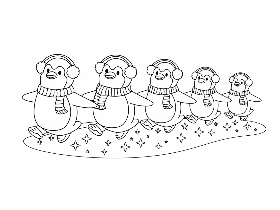 Dancing Penguins on an Icy Adventure