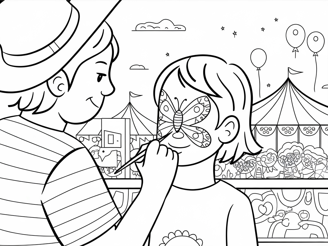 Get Creative with This Face Painting Scene