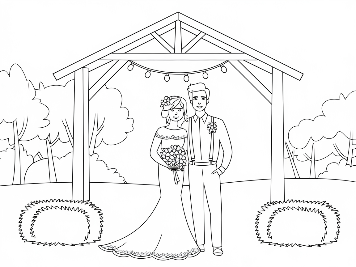 Nature-Inspired Wedding Scene for a Touch of Outdoor Charm
