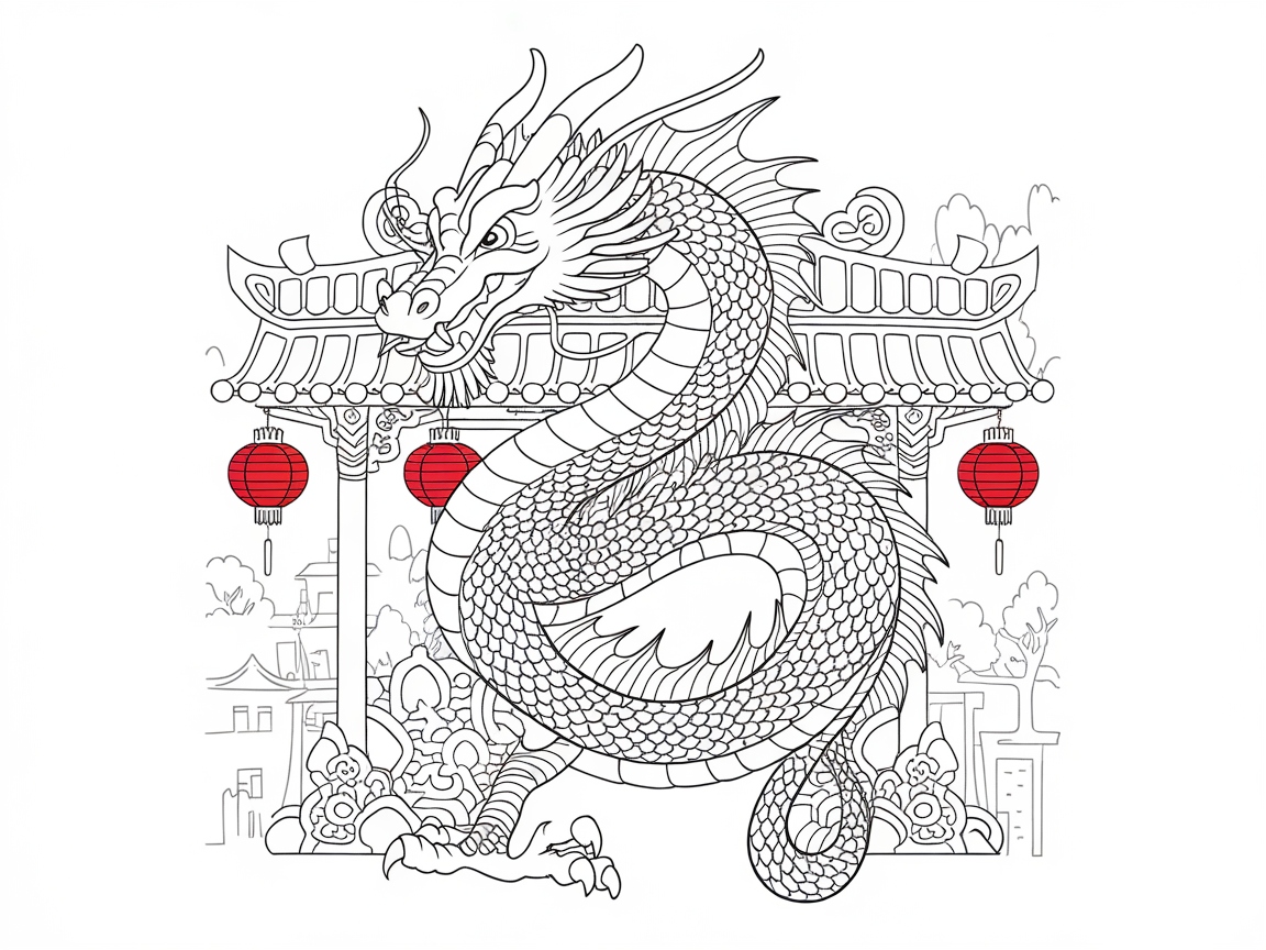 Illuminate Your Imagination with This Chinese Dragon and Lanterns