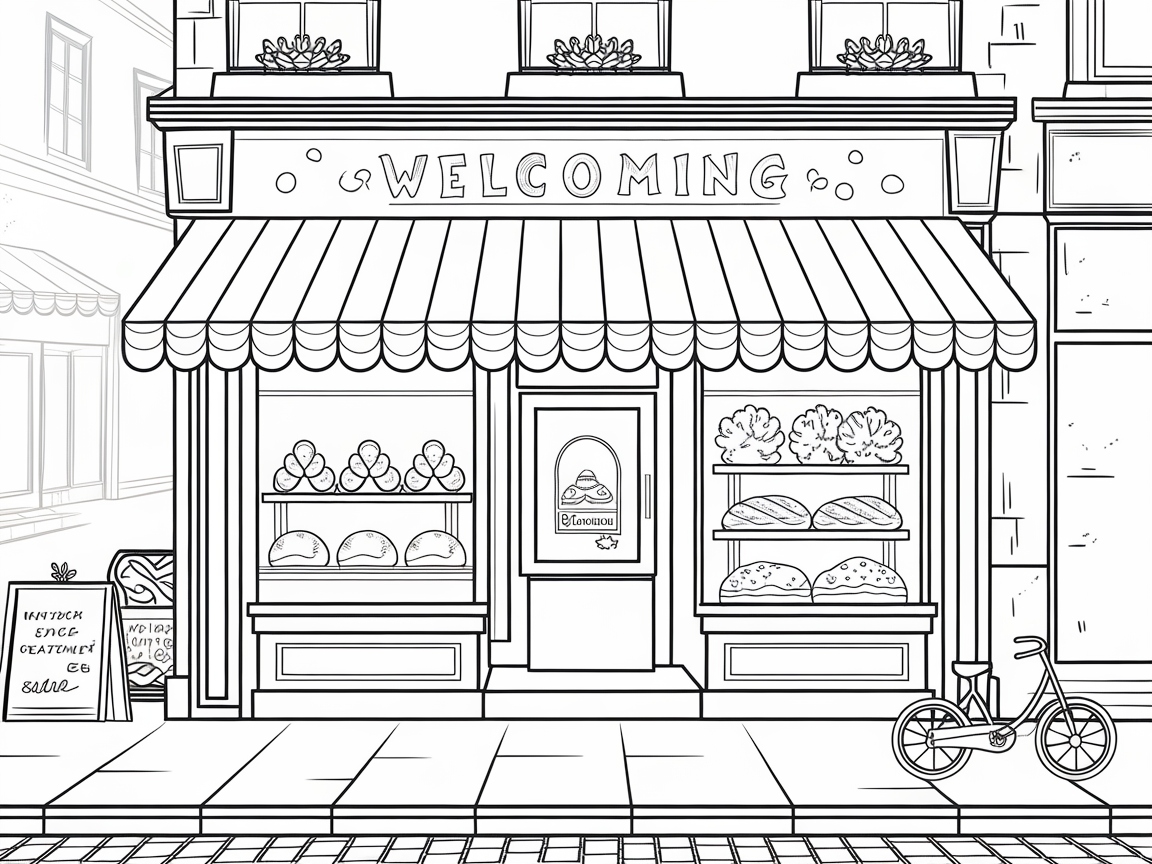 Bring This Quaint Bakery Front to Life