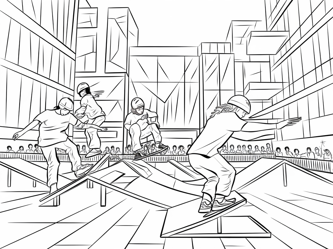 Shred the Street with This Urban Skate Park Scene