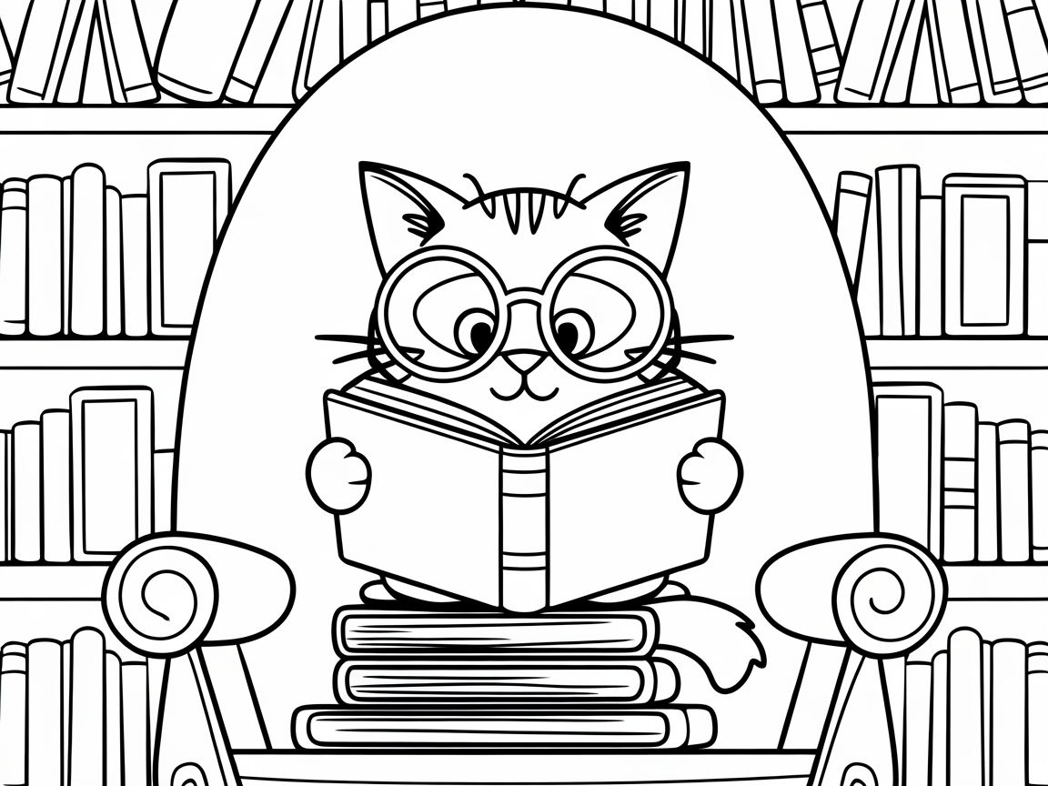 Curl Up with This Bookish Cat Adventure