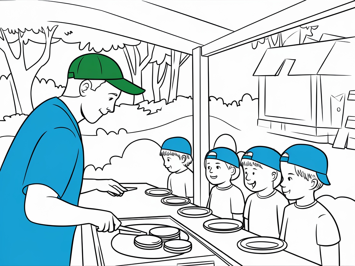 Camp Pancake Breakfast: Start the Day Right
