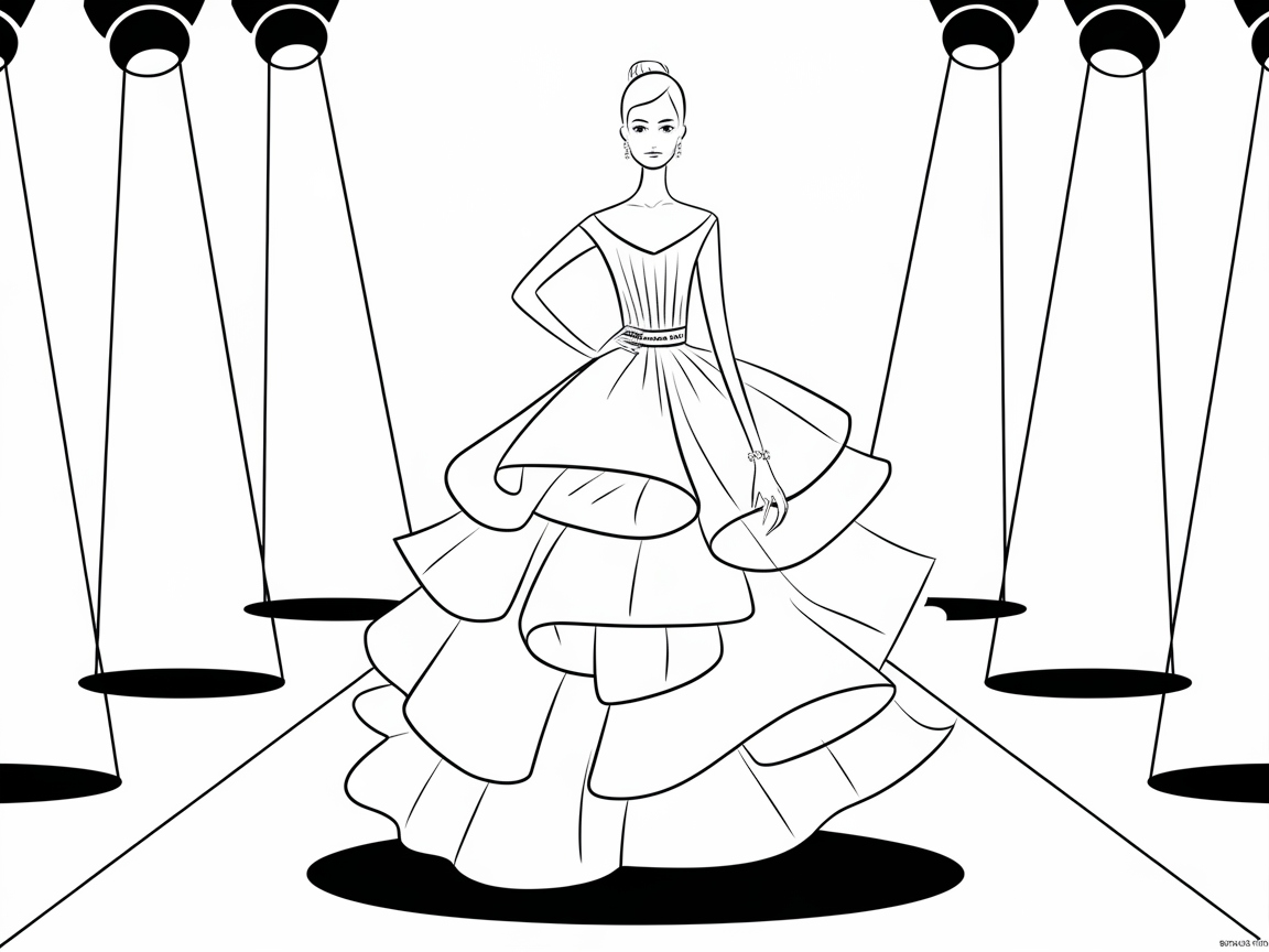 Strut the Runway with This Fashion Model Gown