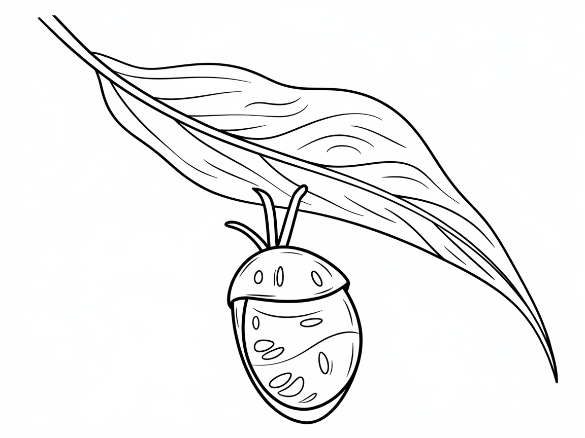 Discover the Cocoon on a Leaf