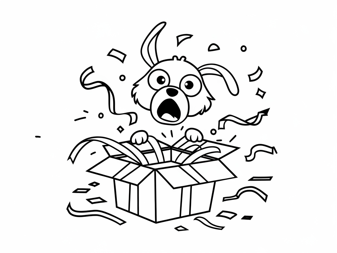 Delight in the Surprise of This Puppy in a Present