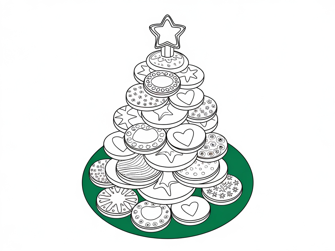 Stack Up the Festive Fun with a Cookie Christmas Tree