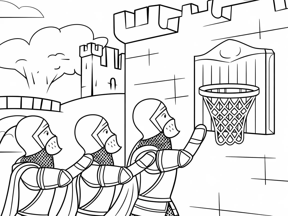 Medieval Hoops: Knights on the Court