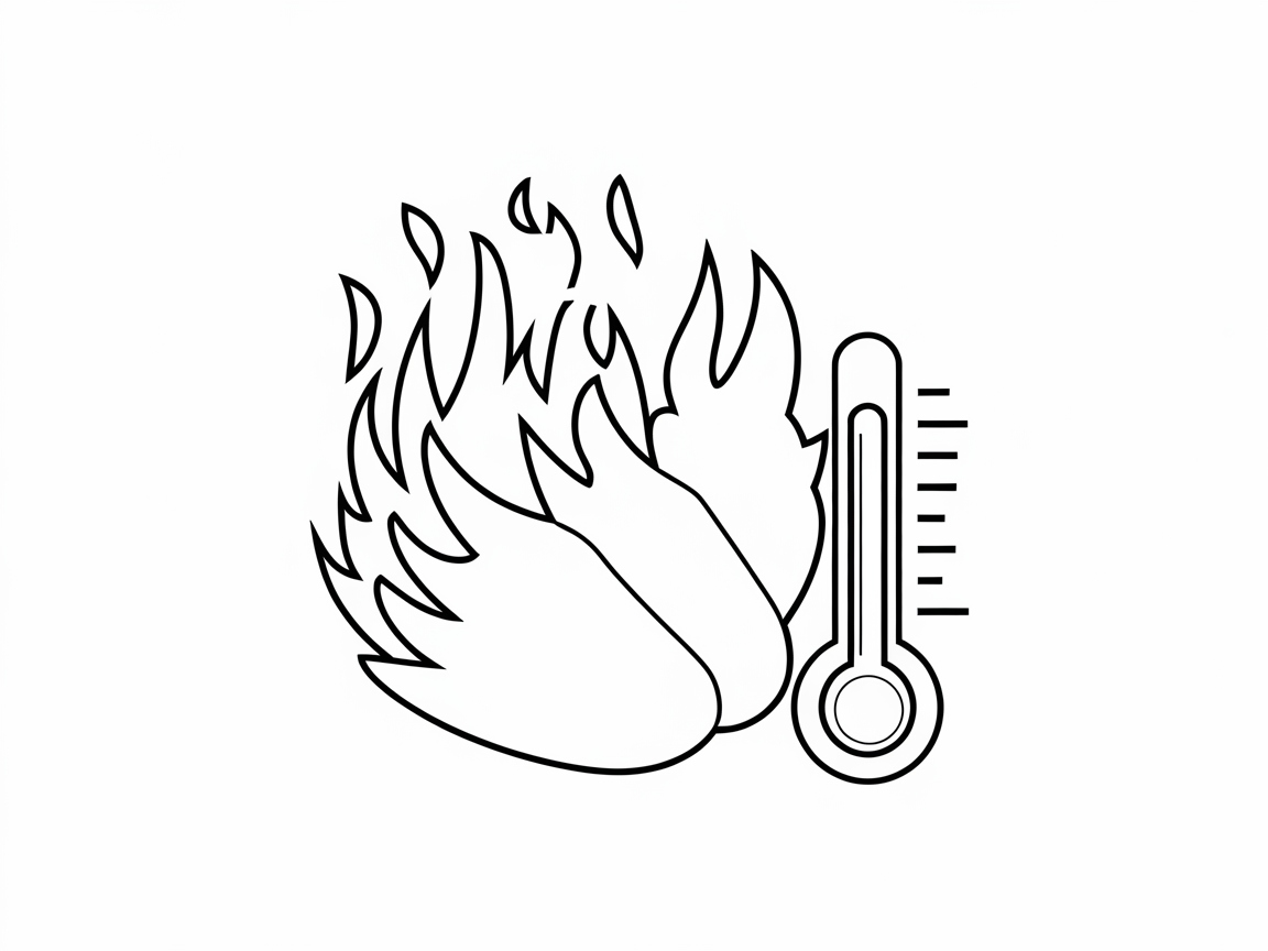 Feel the Heat with This Spicy Wing Coloring Page