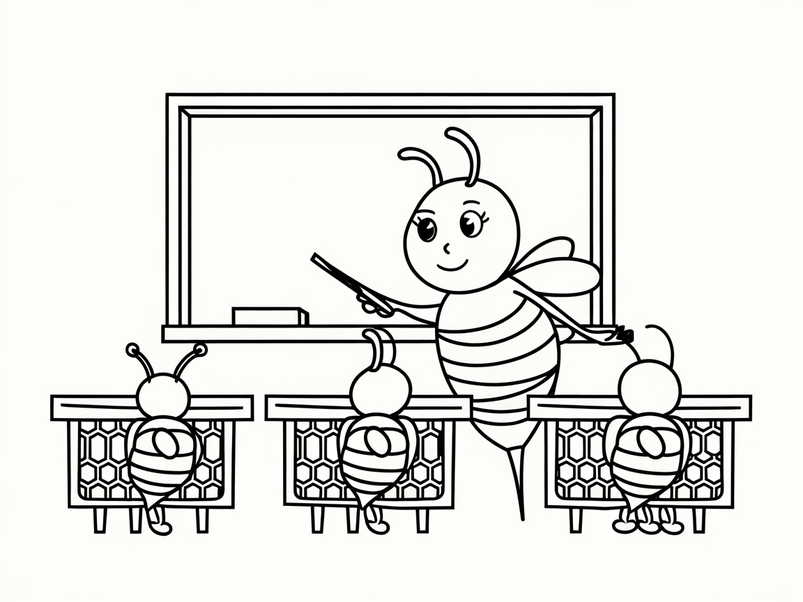 Bee School: A Learning Adventure for Little Artists