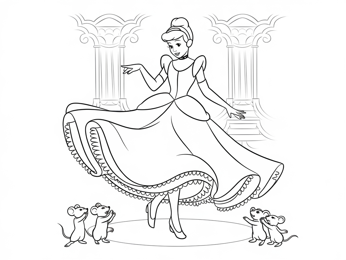 Twirl into Fantasy with This Princess and Friends Scene