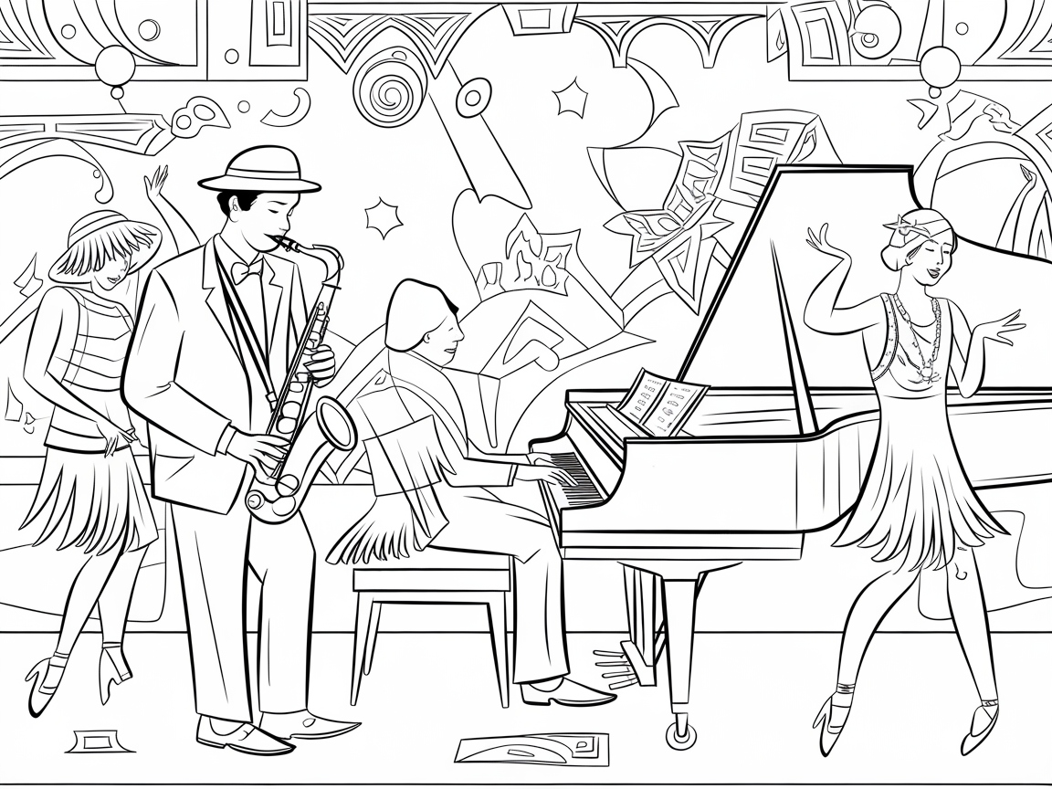 Swing Into the 1920s with This Jazz Club Scene