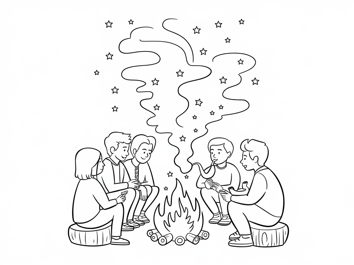 Gather Around the Campfire with Friends