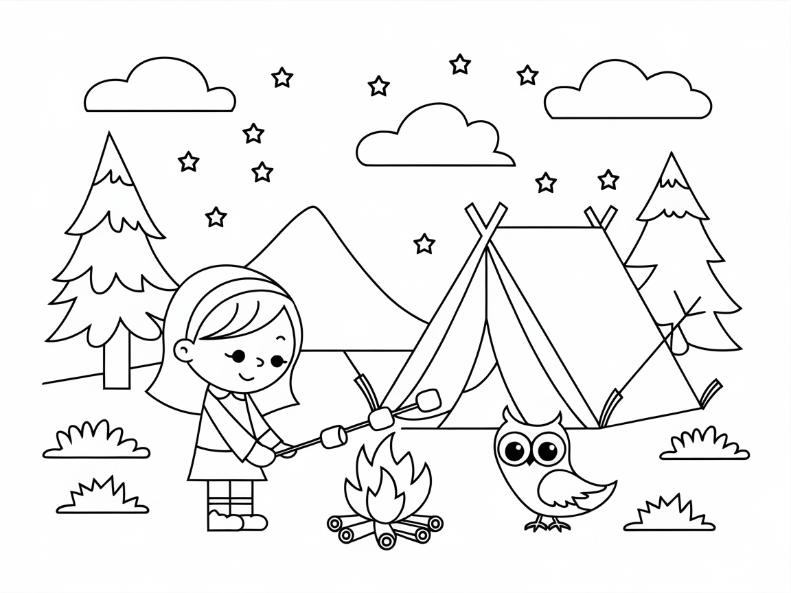 Cozy Camping Adventure Under the Stars
