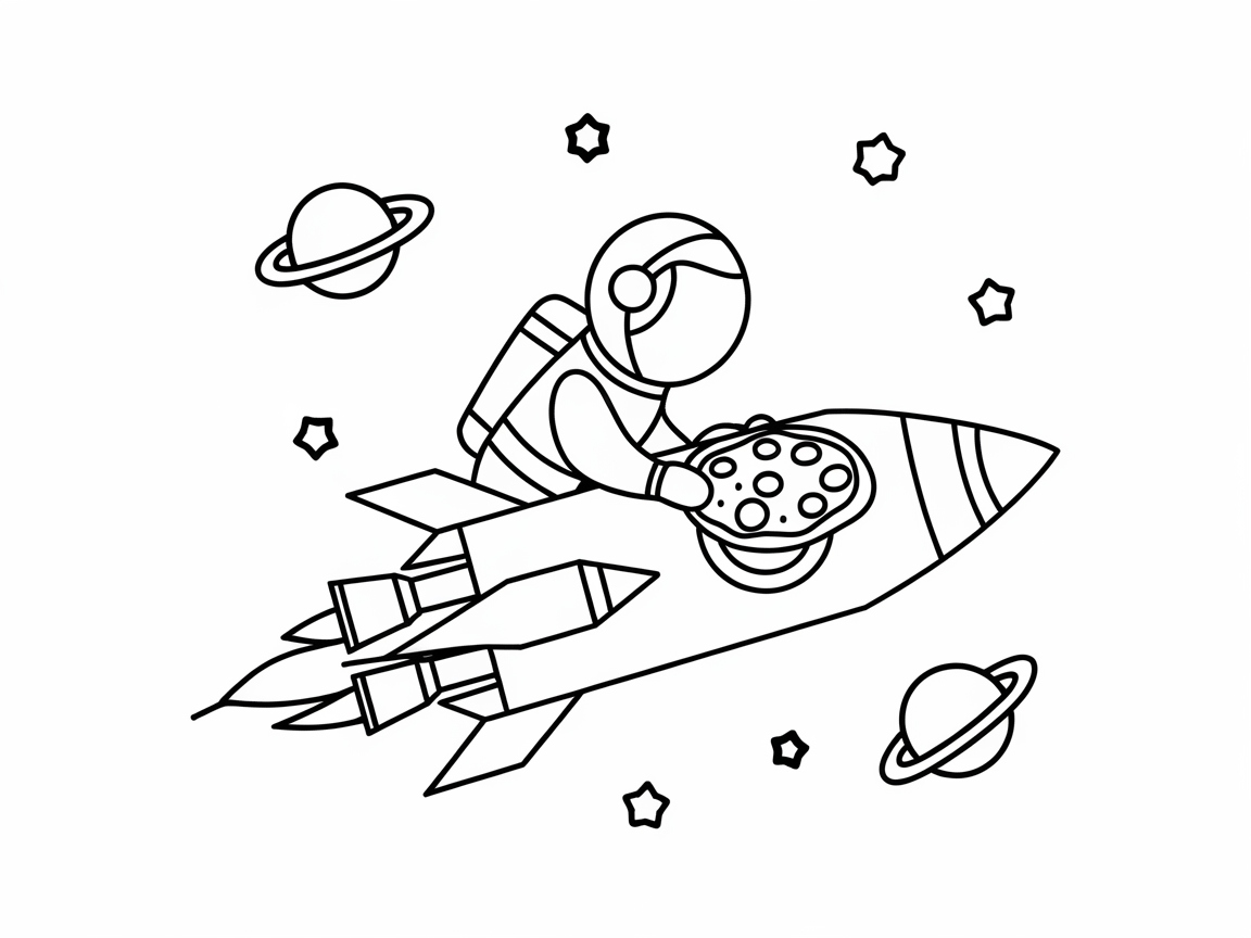 Blast Off with a Pizza-Loving Astronaut