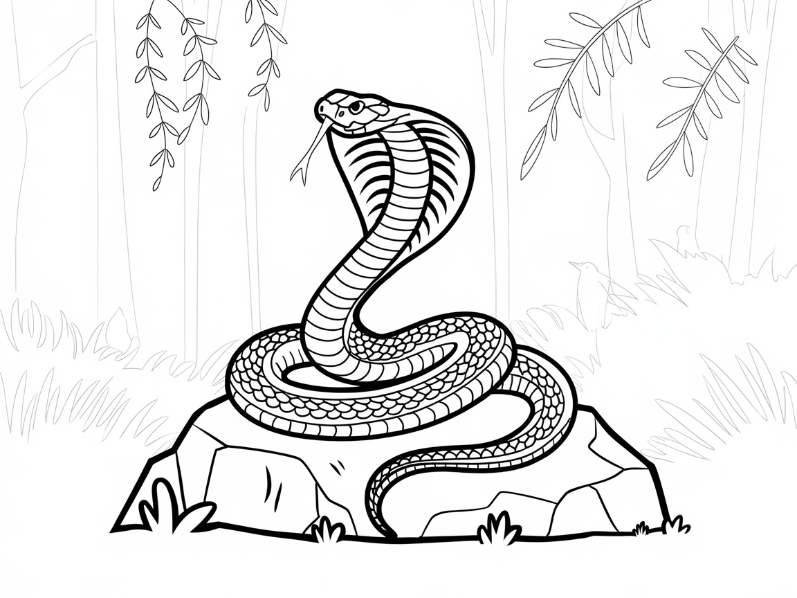 Uncoil Your Creativity with This Majestic Cobra Scene