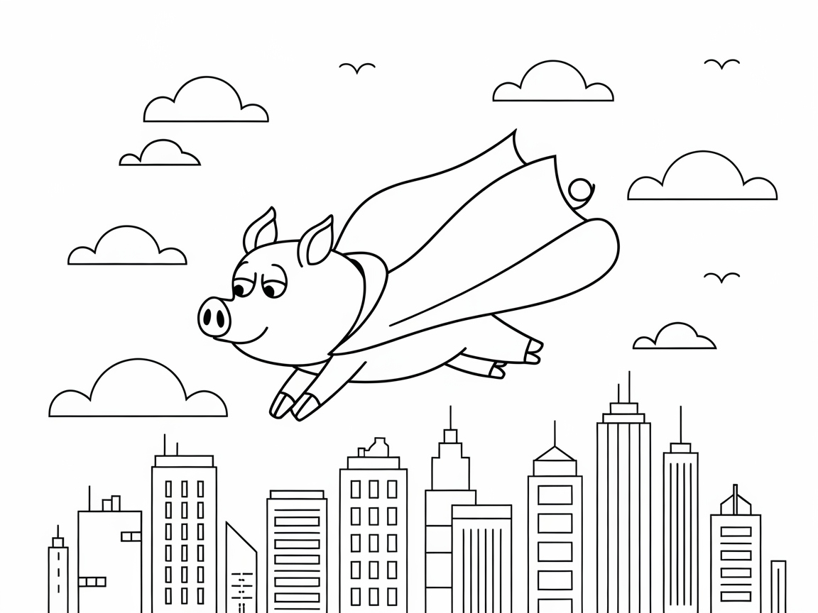 Soar with This Superhero Piggy
