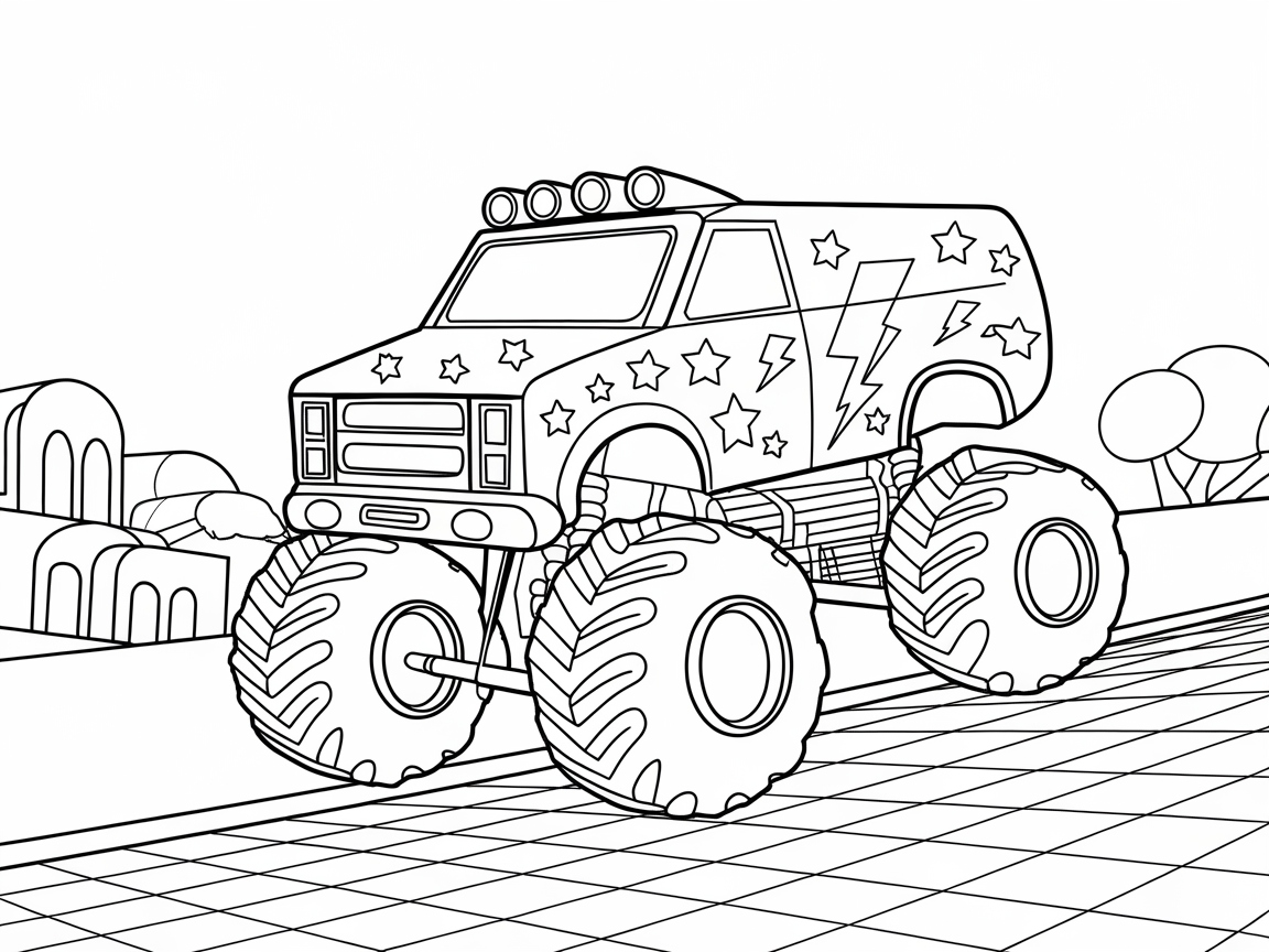 Star-Powered Fun with This Lightning Monster Truck