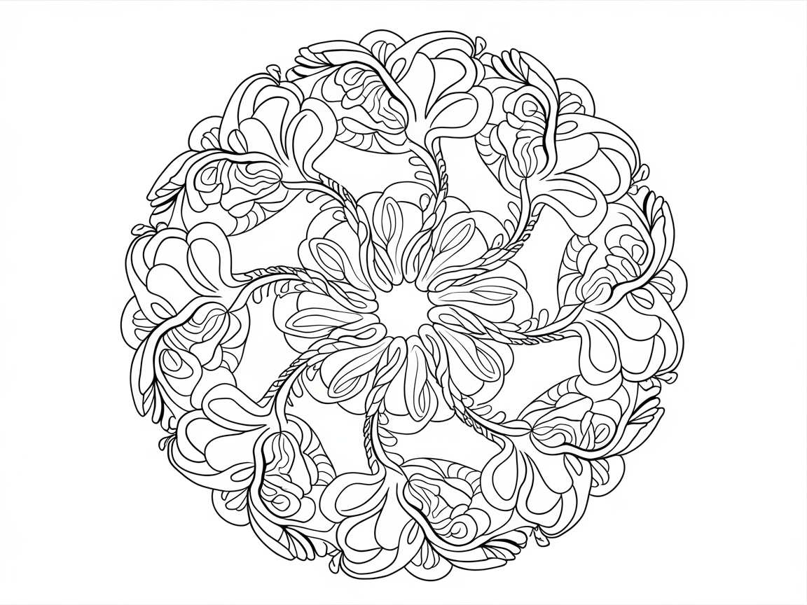 Dive into This Intricate Floral Mandala