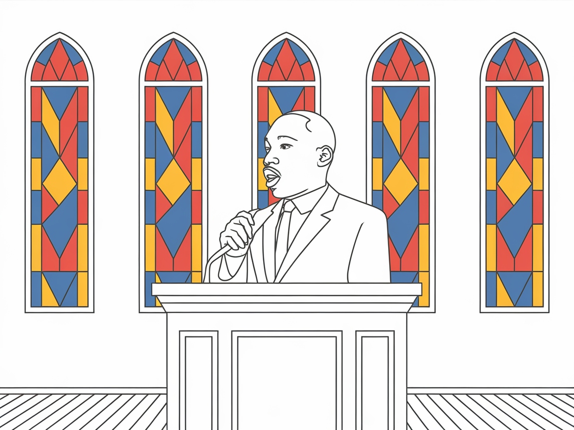 Illuminate History with MLK and Stained Glass