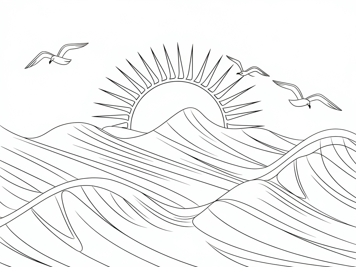 Ride the Waves with This Serene Ocean Scene