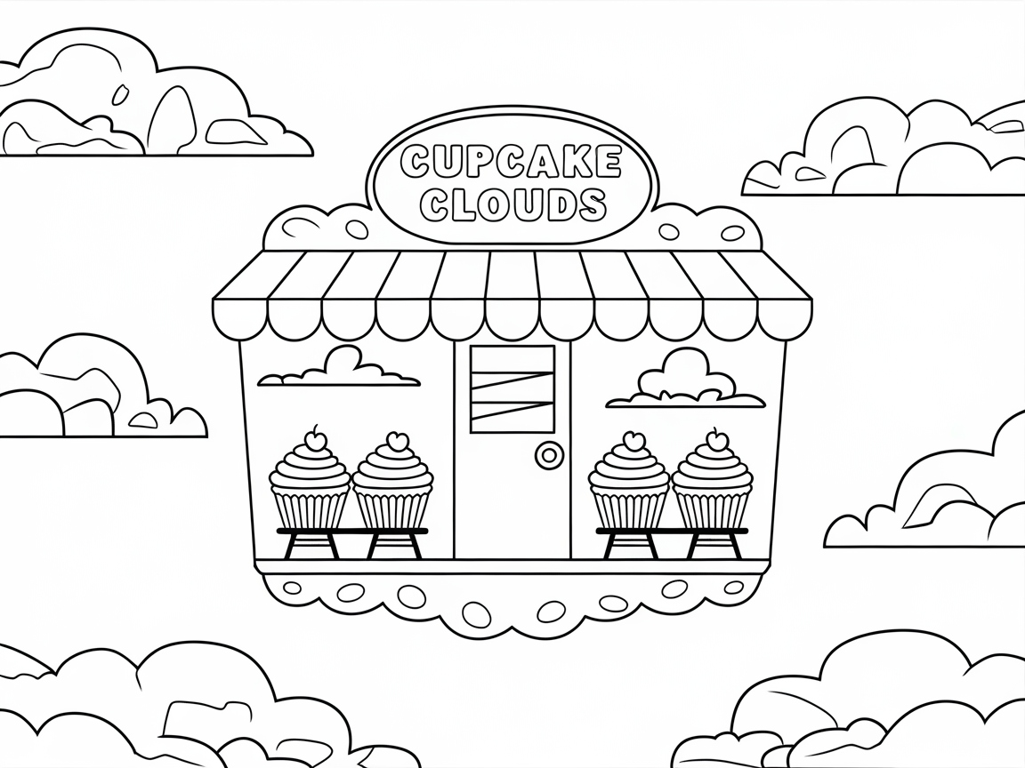 Sweeten Your Day with This Whimsical Cupcake Cloud Shop