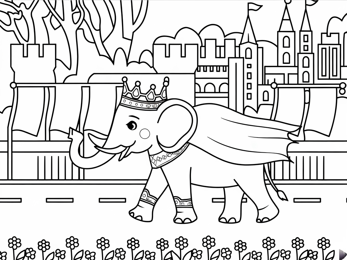 Royal Parade with King Elephant